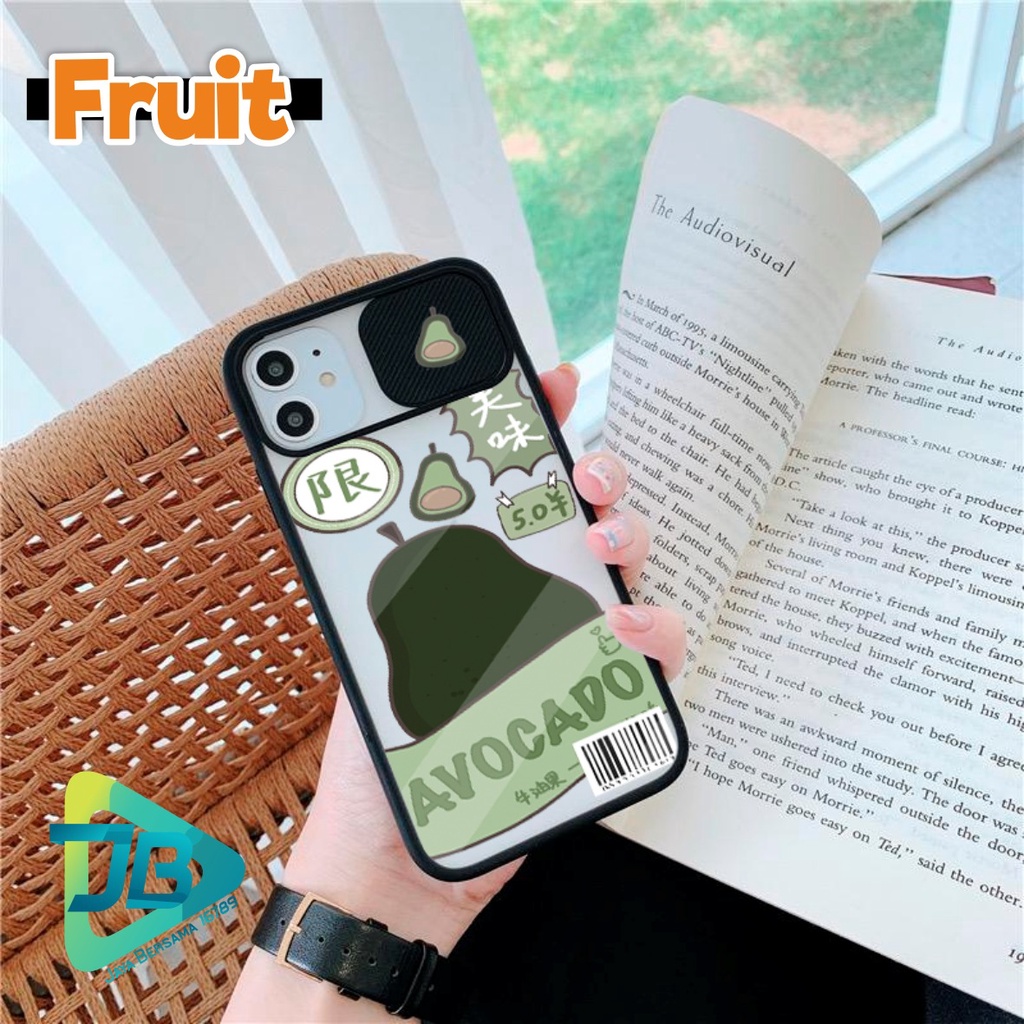 SOFTCASE SLIDE KAMERA FRUIT OPPO VIVO SAMSUNG XIAOMI REALME IPHONE ALL TYPE JB4937