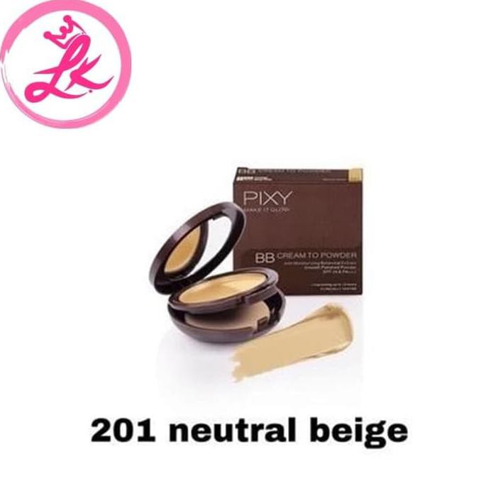 Ready  (Natural Beige) Pixy Make It Glow Silky Powder Cake - Bedak Padat