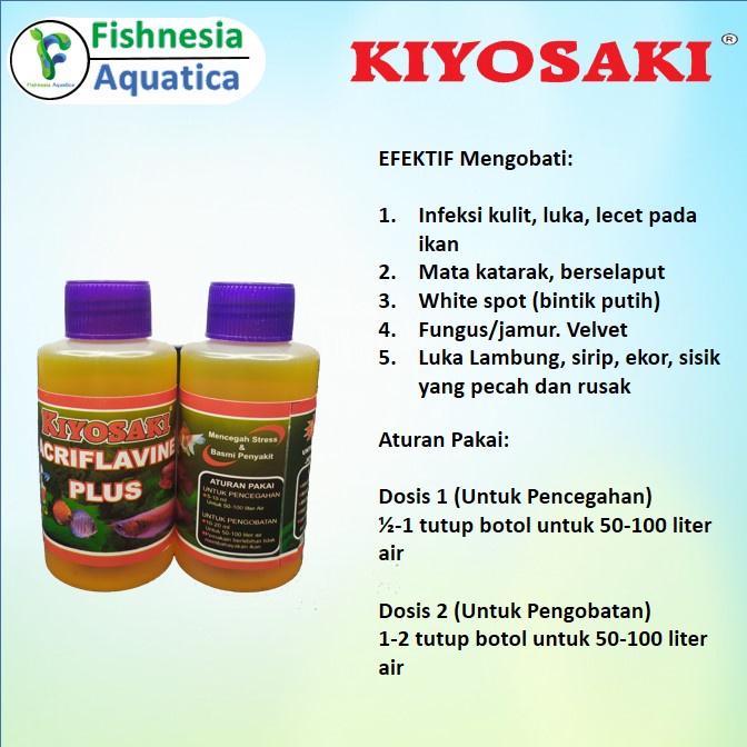 Kiyosaki Obat Ikan Acriflavine Plus 100mL