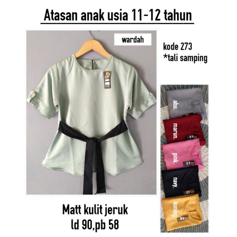 Atasan Anak Usia 11 12 Tahun Ll Atasan Anak Perempuan Ll Baju Anak Shopee Indonesia