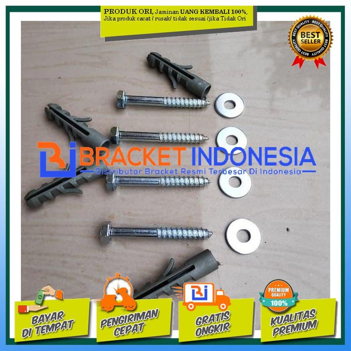 BAUT TEMBOK PISCHER PISER BRACKET 4 SET Harga Promo