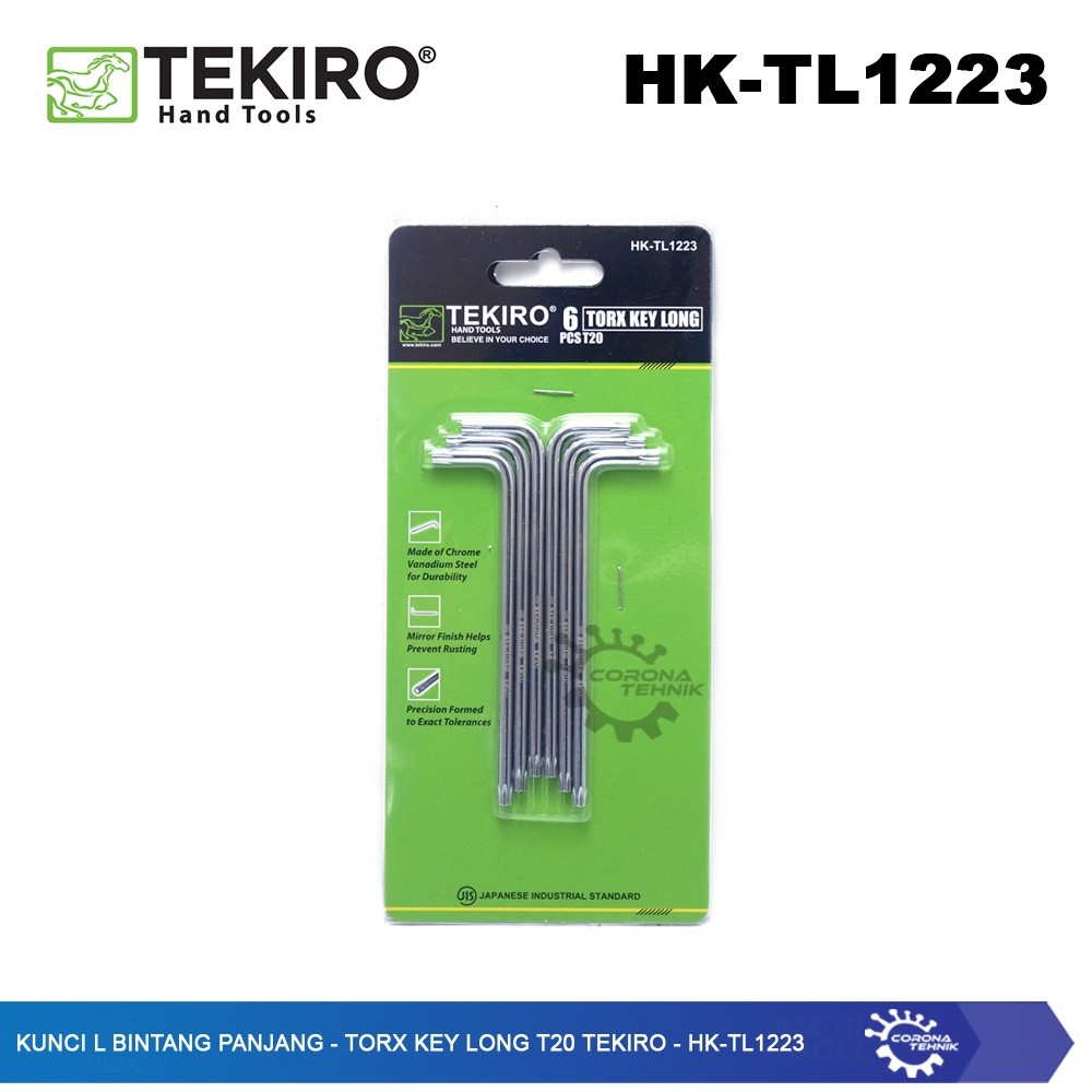 Tekiro - HK-TL1223 - Kunci L Bintang Panjang - Torx Key Long T20