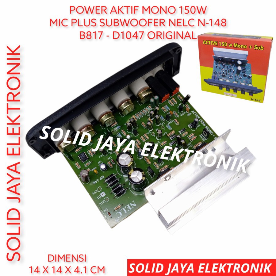 KIT POWER SPEAKER AKTIF MONO 150W PLUS MIC SUBWOOFER TR FINAL ASLI B817 D1047 817 1047 N-148 N148