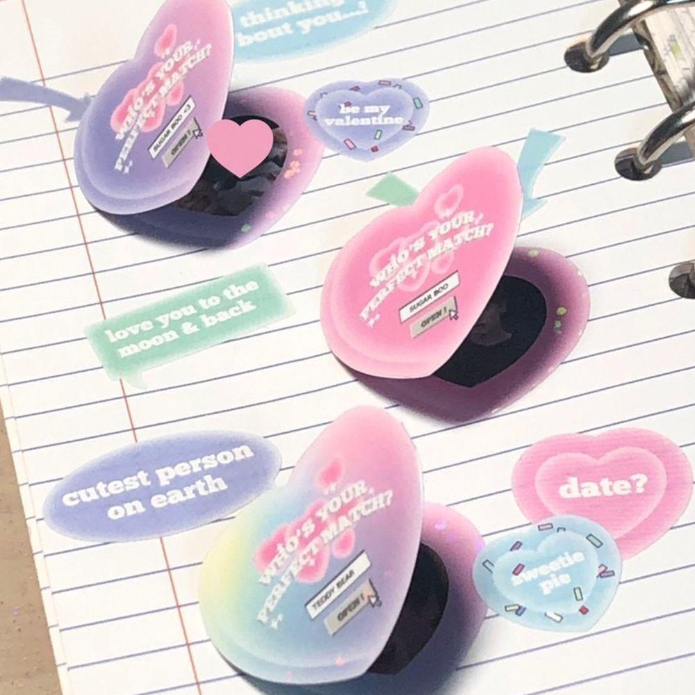 R-flower Stiker Bingkai Foto Kreatif Lucu Rekening Tangan Perlengkapan Alat Tulis