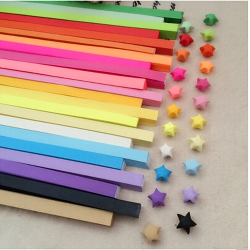 %Home &amp; living%%Origami Lucky Star Paper Strips Folding Paper Ribbons Colors