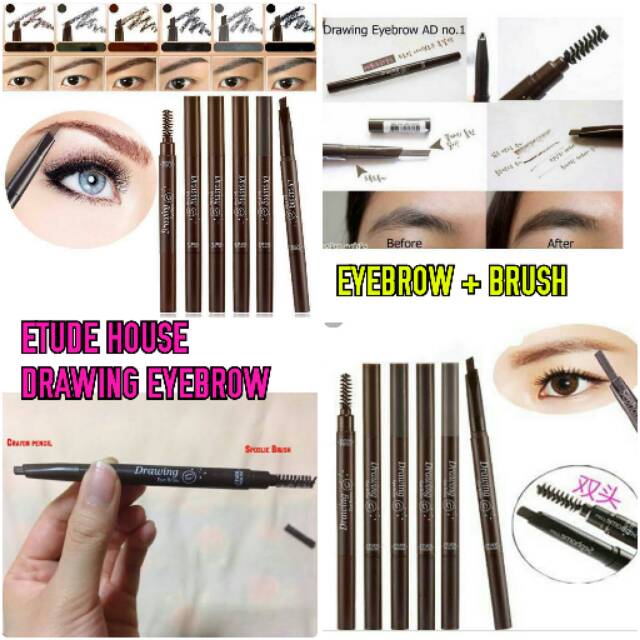 ETUDE HOUSE DRAWING EYEBROW+BRUSH - PENCIL ALIS