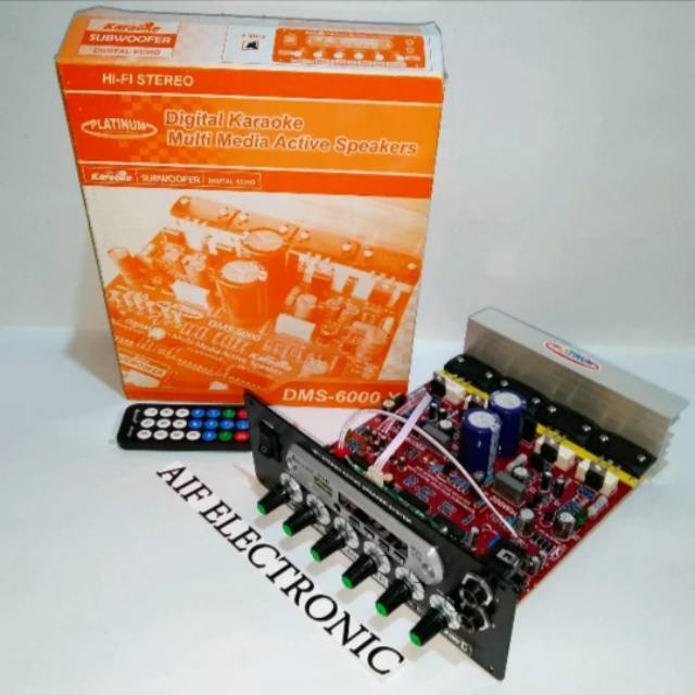 Kit Amplifier Speaker Active Subwoofer + Mp3 Bluetooth DMS-6000