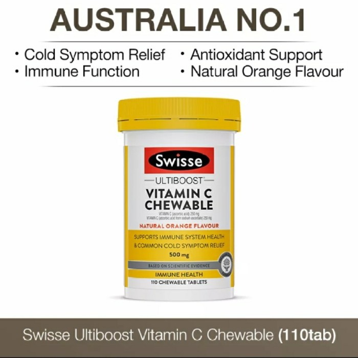 II812 Swisse Ultiboost Vitamin C Chewable 110Tab