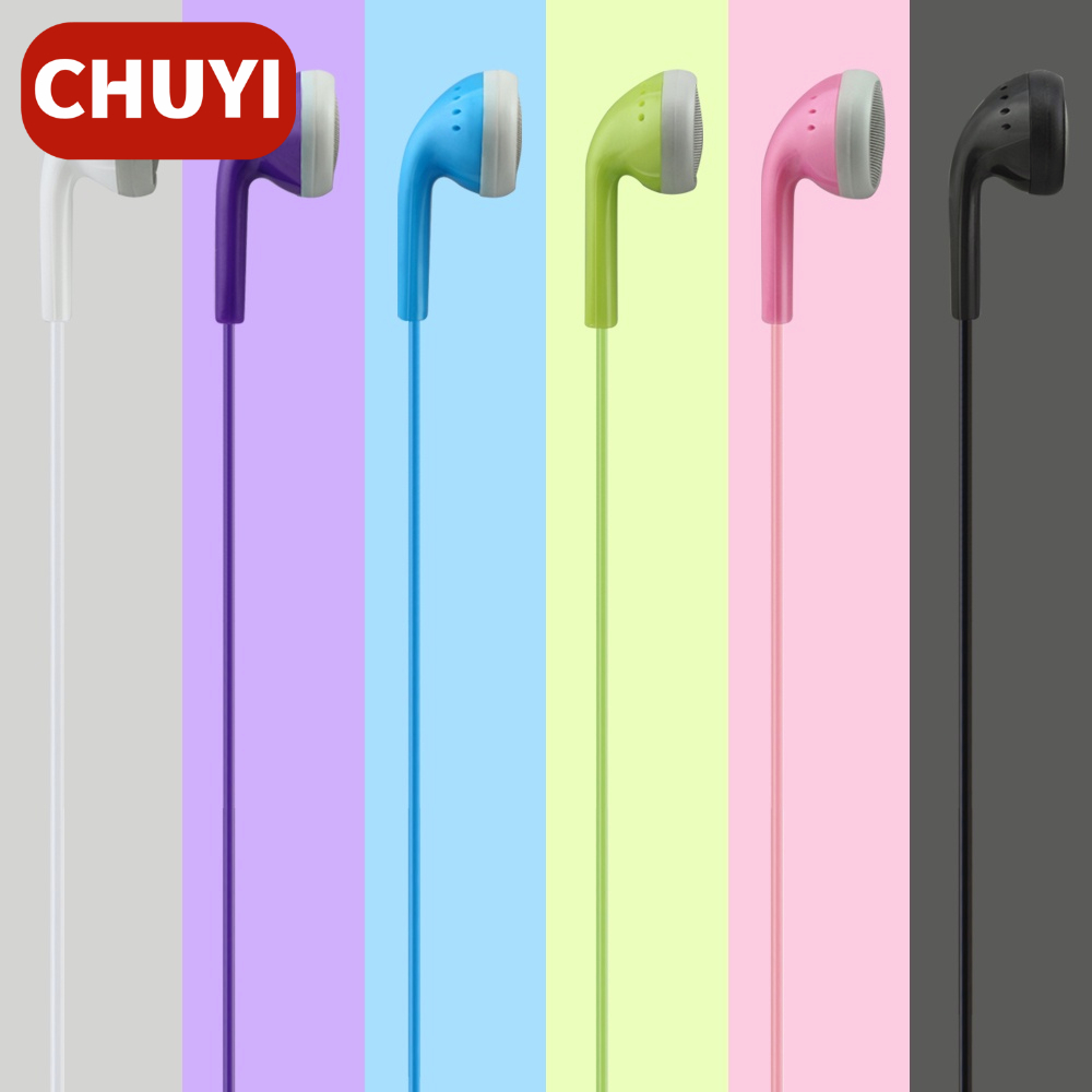 Earphone In ear Kabel 3.5mm Warna Putih Dengan Mic Jack Headphone Untuk Samsung Xiao Mi