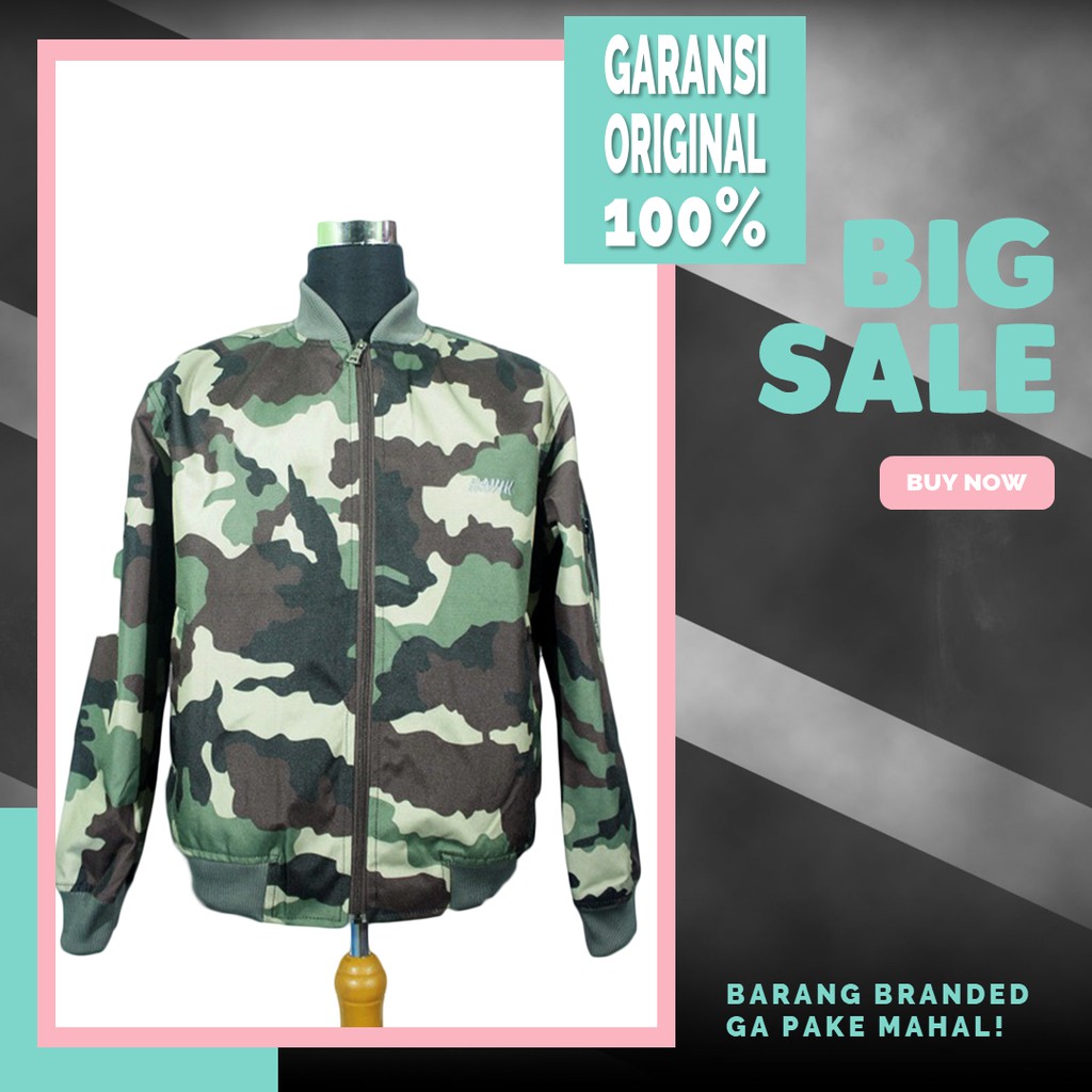Original BNWOT Havik Waterproof Military Bomber Jacket - Camouflage
