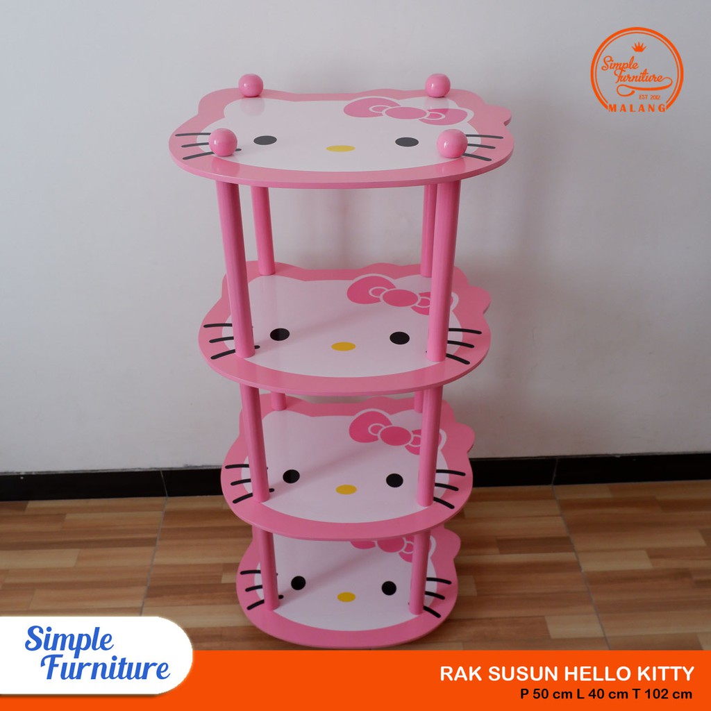 Simple Furniture - Rak susun 4 Hello Kitty