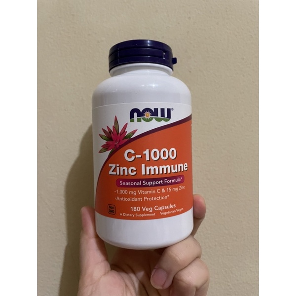 NOW C 1000 ZINC IMMUNE - 180 TABS