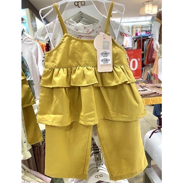 Setelan Baju anak perempuan Qna (1-4y)