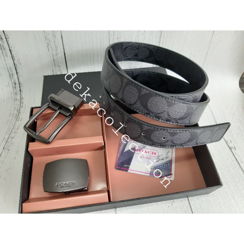 SABUK GESPER BELT IKAT PINGGANG PRIA COACH