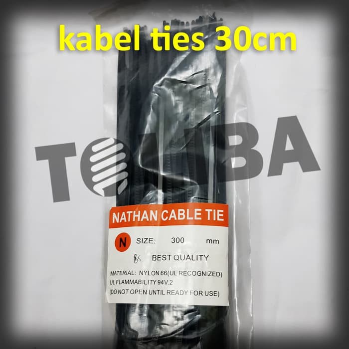 kabel tis / cable tie / kabel ties hitam 30 cm 300mm / alat pengikat