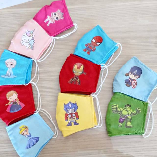 Masker Anak Corong Karakter