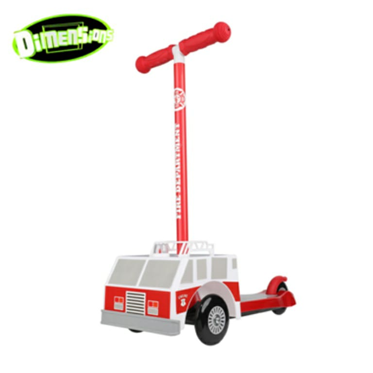 Dimensions Scooter 3D Firetruck Premium Ls DIM-FIR