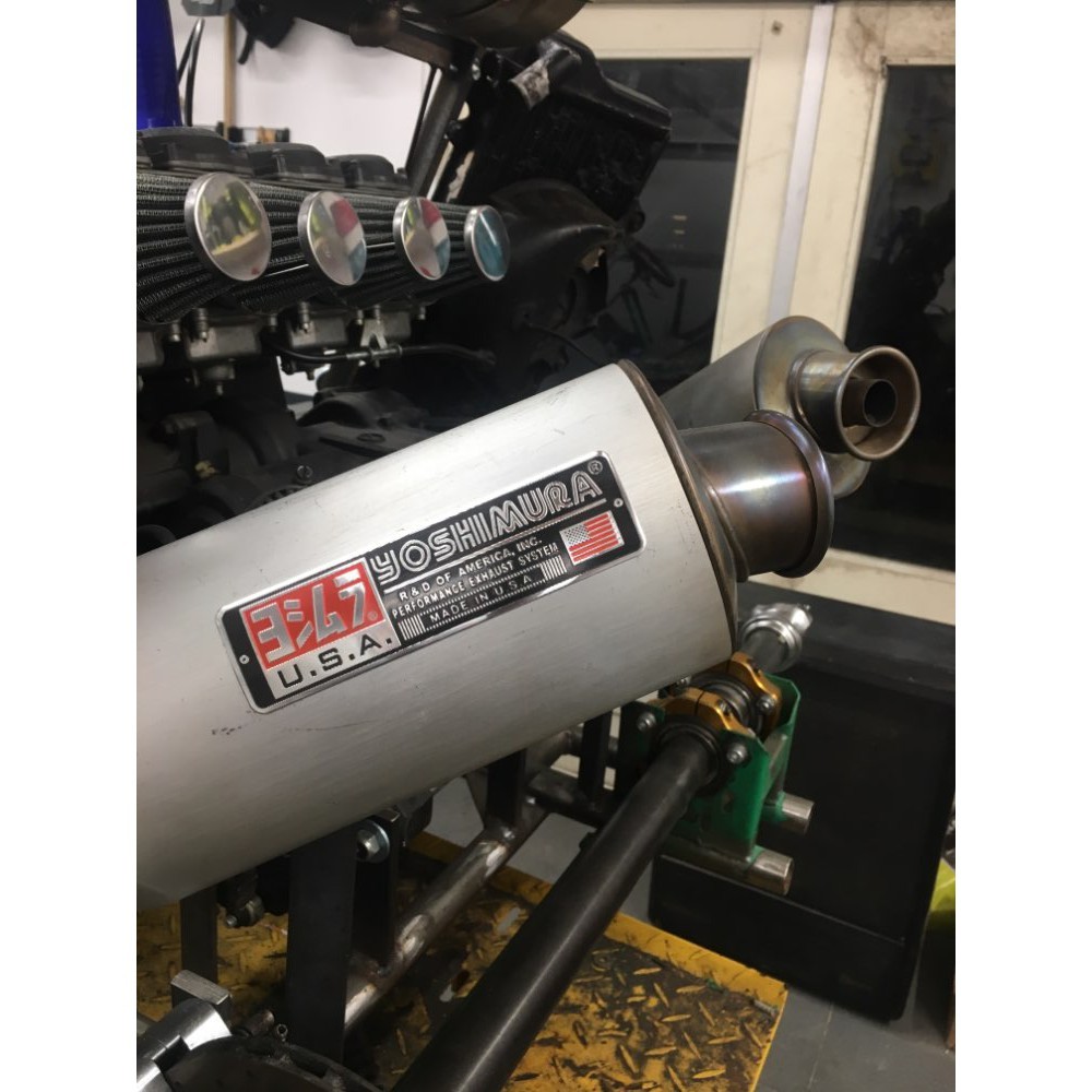 YUSHIMURA Stiker Decal Tahan Panas Bahan Aluminium untuk Knalpot Motor / Mobil