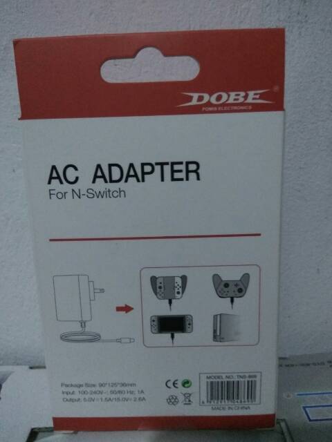 DOBE AC ADAPTER FAST CHARGER 15V 2.6A TNS 869 FOR NINTENDO SWITCH