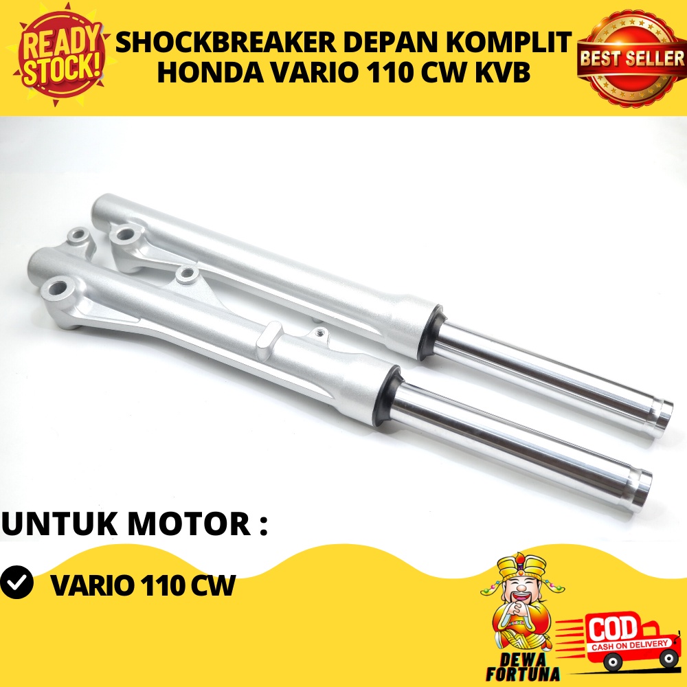Shockbreaker Depan Vario 110 Karbu , As shock Plus Tabung Depan 110 CW  Karbu , Shock Depan Vario Ka
