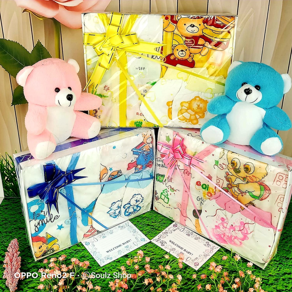 SOUL [Baby 03] Hamper Bayi Kado Lahiran Newborn Paket Set Lengkap  Cute Gift Parcel Real Pict Hampers baby boy and girl Parcel Bayi Laki-laki Perempuan