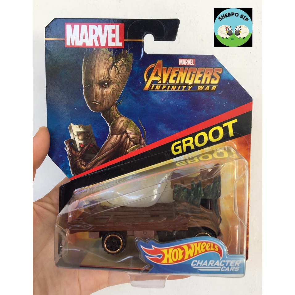 HOT WHEELS MARVEL AVENGERS INFINITY WAR - HOT WHEELS CHARACTER CAR - HOT WHEELS GROOT MURAH
