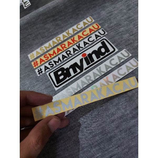 STICKER ASMARA KACAU ASMARAKACAU CUTTING