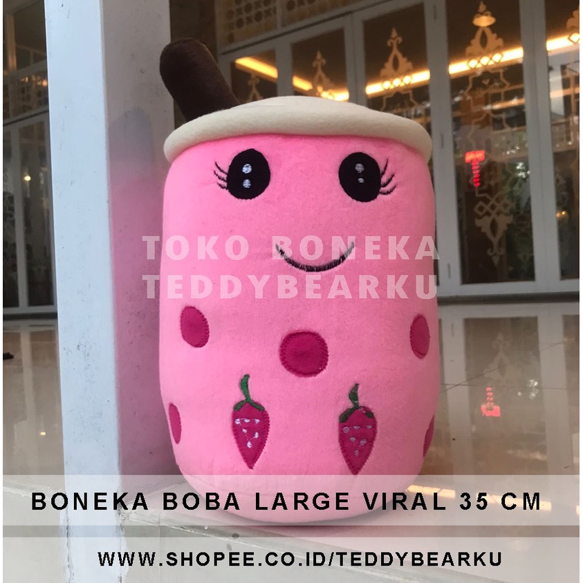 TERMURAH! BONEKA BOBA VIRAL LARGE 35CM VIRAL PRODUSEN LANGSUNG