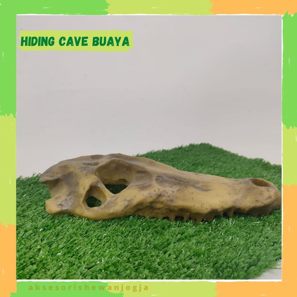 Hiding Cave Ornamen Hiasan Kandang Tengkorak Buaya