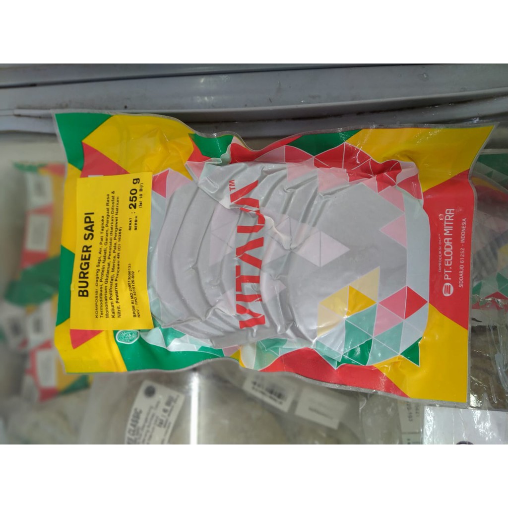 

vitalia burger sapi bernardi 250 g / 10 pcs