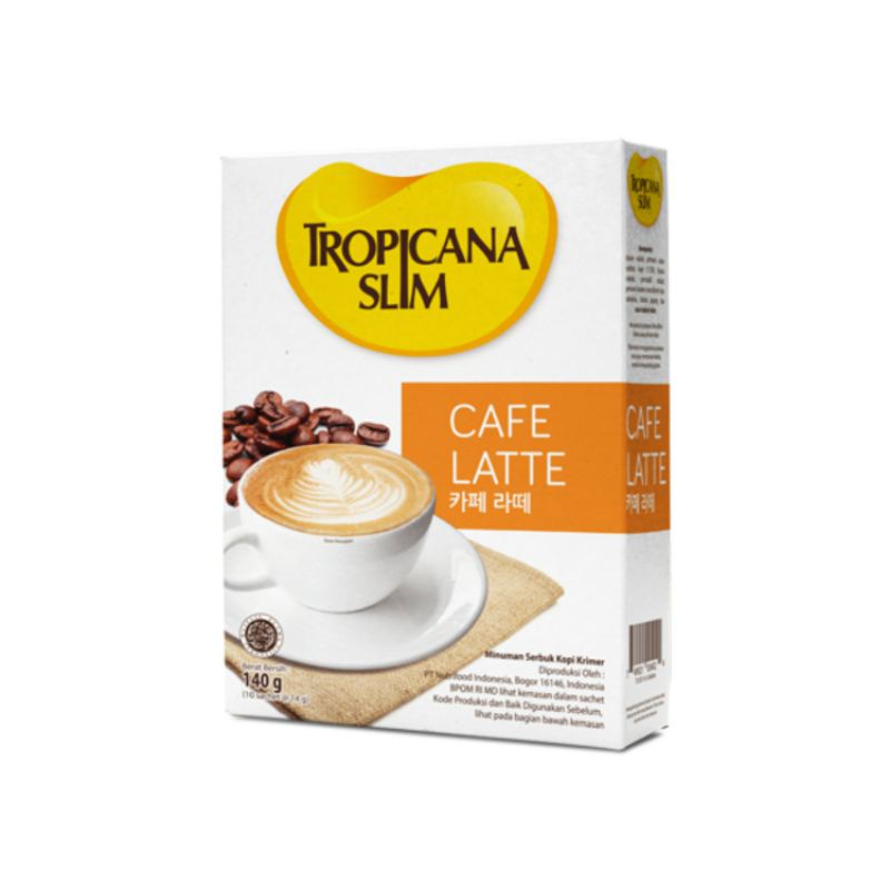 

Tropicana Slim Cafe Latte isi 10 sachet