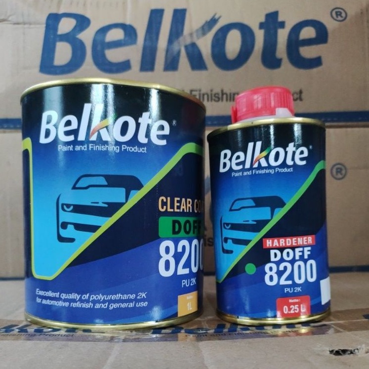 CLEAR COAT PU 2K BELKOTE 8200 DOFF 1.L HARDENER 0.25L