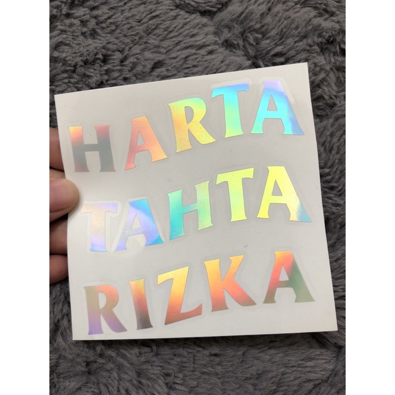 

Cutting sticker harta tahta Rizka