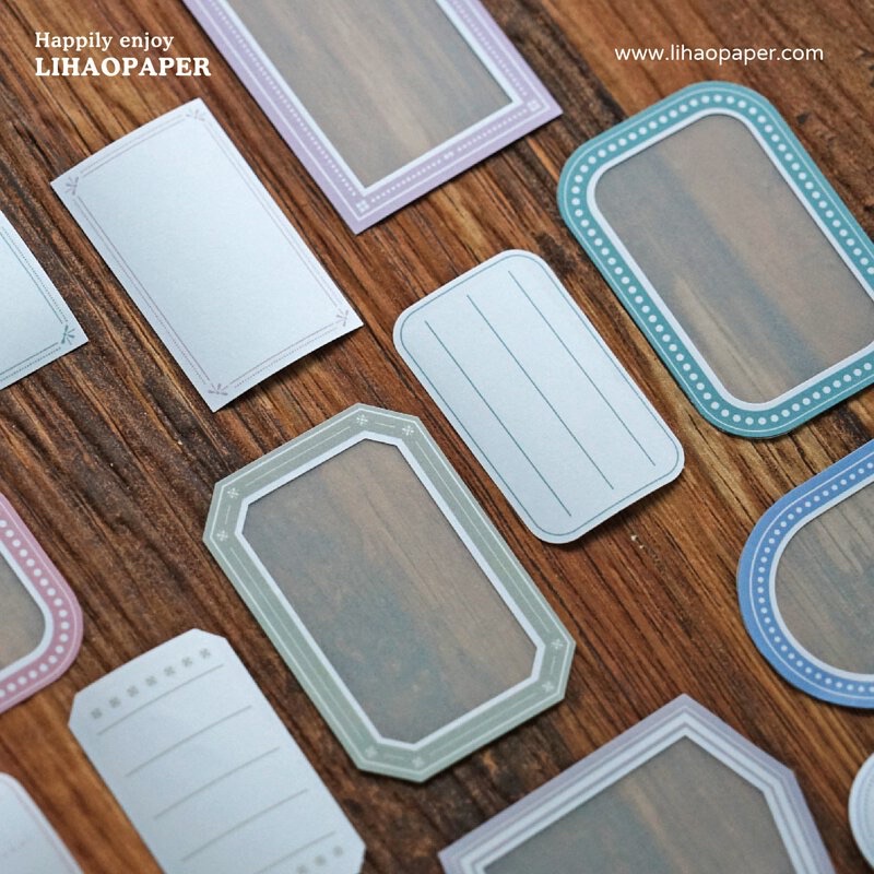 

[Sample] Lihao Paper Double-layered Label Paper & Matte PET Tape