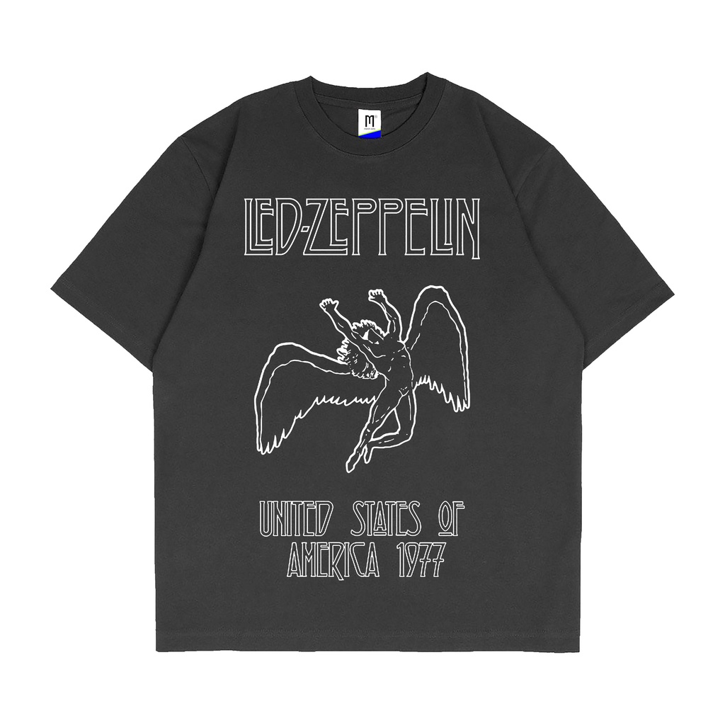 kaos LED ZEPPELIN - UNITED STATES 1977 Premium Tshirt led zeppelin kaos band vintage oversize