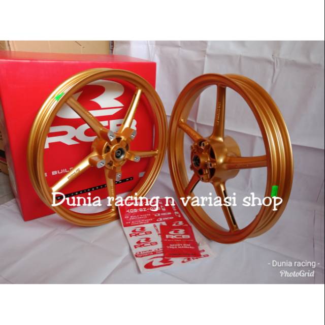 Velg RCB MX King palang 5 SP522 Gold ukuran 160 185 ring 17 original RCB