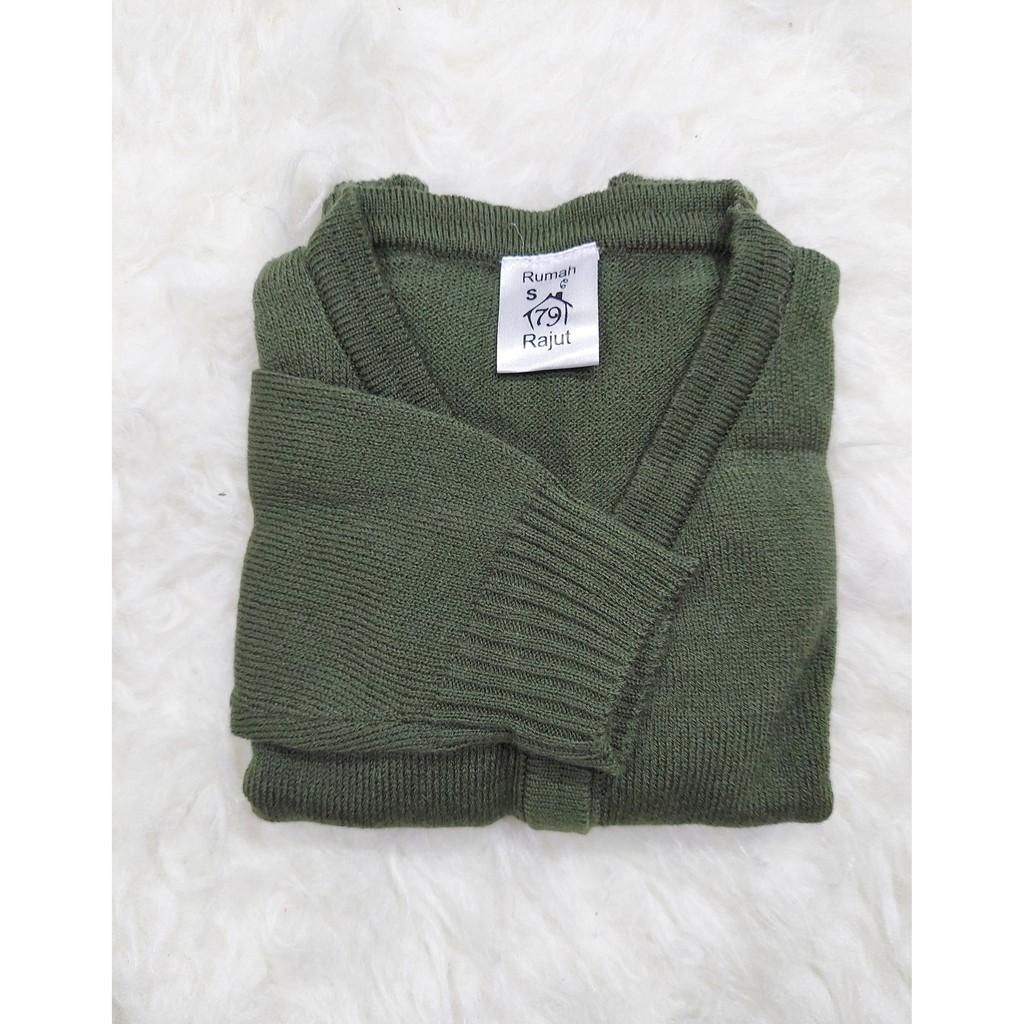 Cardigan rajut basic knit cardy Anak