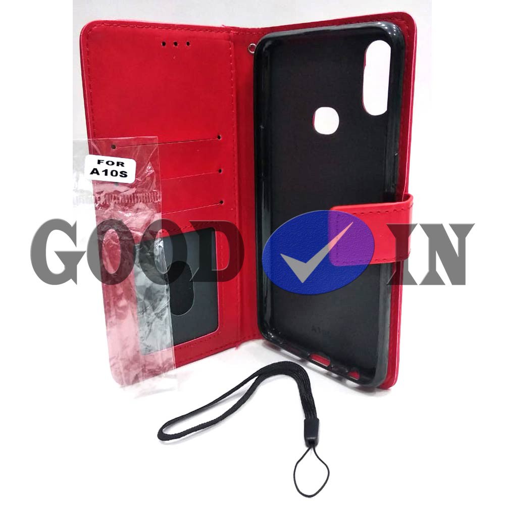 Flip Case - Flip Polos - Case Dompet Kulit Polos - Case Samsung A10S