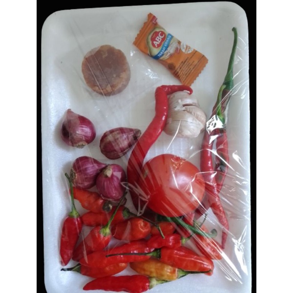 

paket bahan sambal hijau & merah