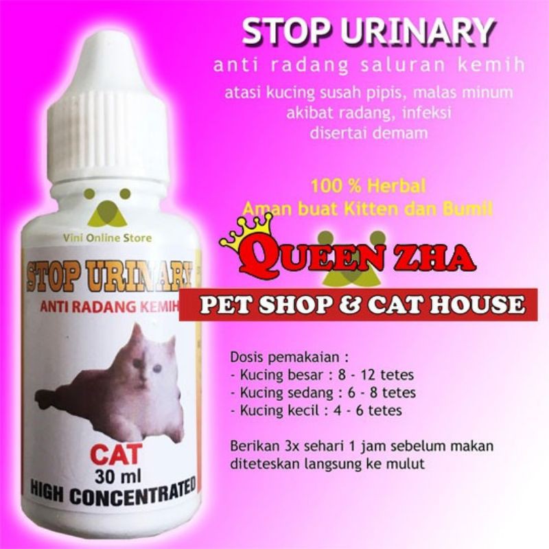 Stop Urinary Obat Susah Kencing Kucing