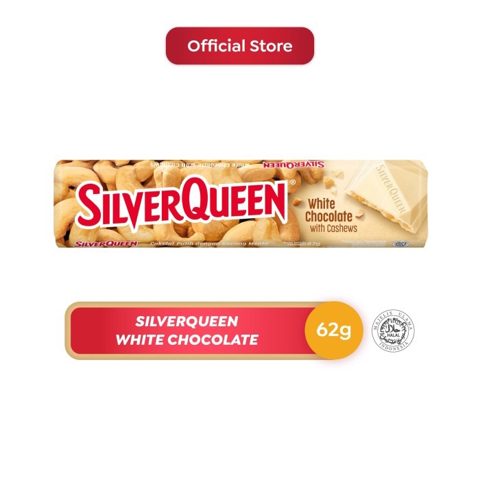 

COKELAT- SILVERQUEEN WHITE CHOCOLATE 62G -COKELAT.