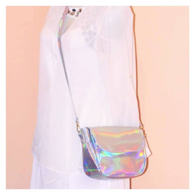 hologram sling bag