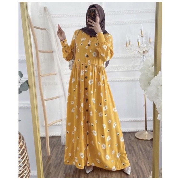 Gamis Rayon /  homedress Rayon / Busui Friendly / gamis Rayon motif/ Dress Rayon / Gamis Wanita / Gamis wanita LD105 / Gamis Motif Rayon / Gamis Wanita terkini / Gamis wanita kekinian