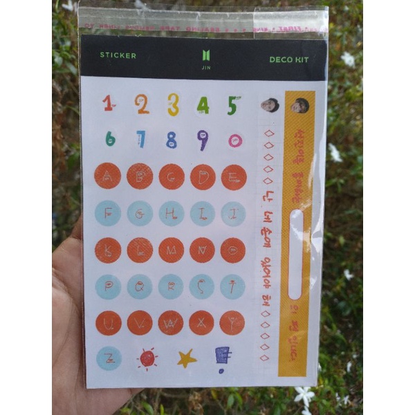 sticker deco bts deco kit by jin