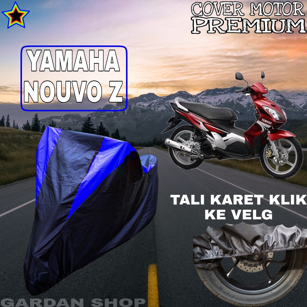 Sarung Motor YAMAHA NOUVO Z Hitam BIRU Body Cover Yamaha PREMIUM