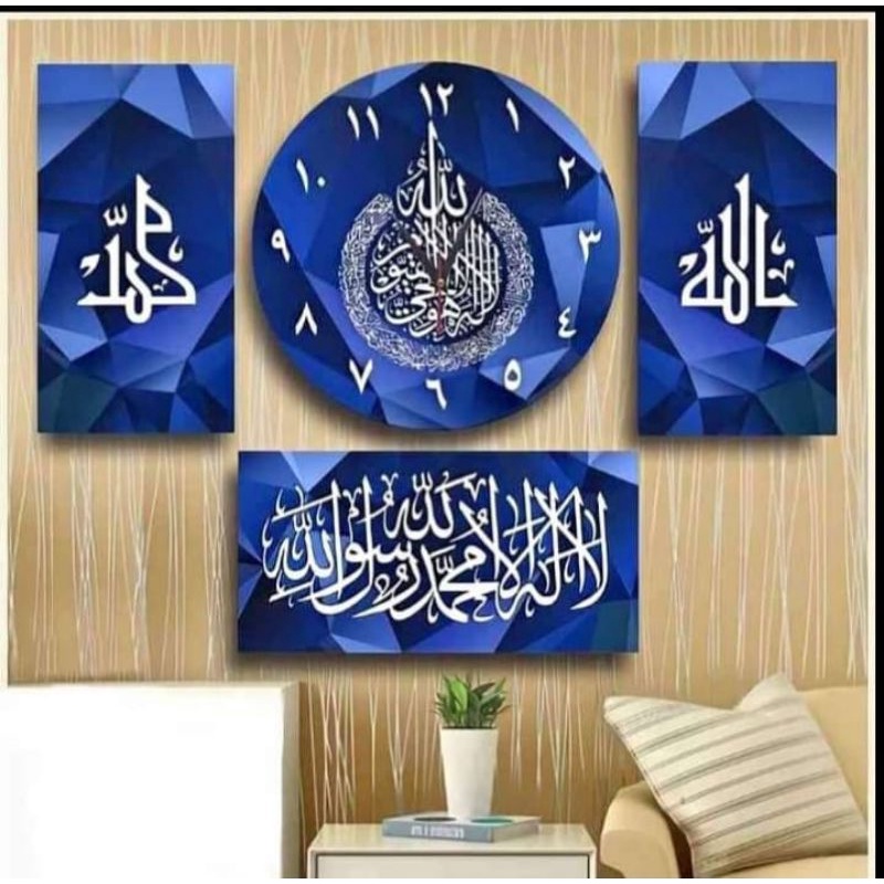 Jam dinding kaligrafi-jam dinding arab