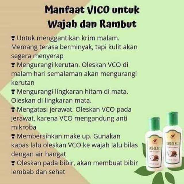 Bayar Di Tempat Vico Oil Sr12 Minyak Kelapa Multi Manfaat Minyak Kelapa Murni Virgin Coconut Oil Indonesia