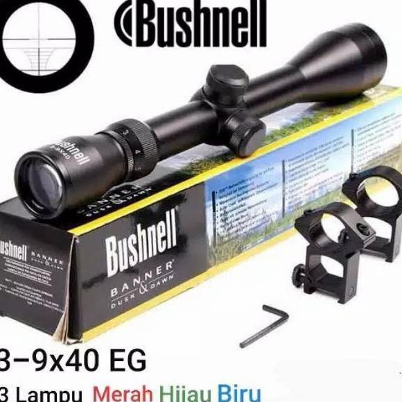 Teropong Bushnell 3-9X40 Eg Telescope Senjata Senapan Original Bushnel