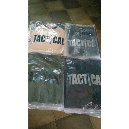 Kaos Tactical Lengan Pendek/Baju Tactical Lengan Pendek Sablon Tactical