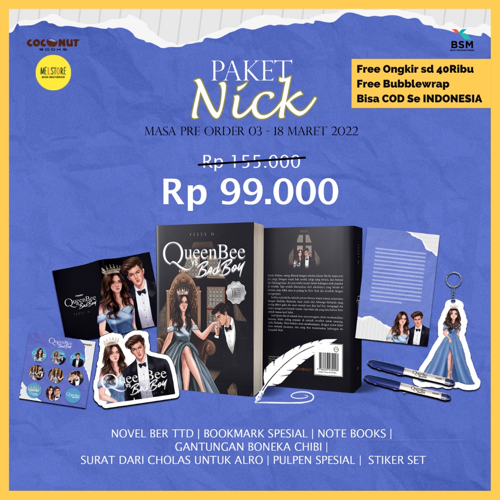Jual Novel Queen Bee vs Bad Boy Yessy N Shopee Indonesia